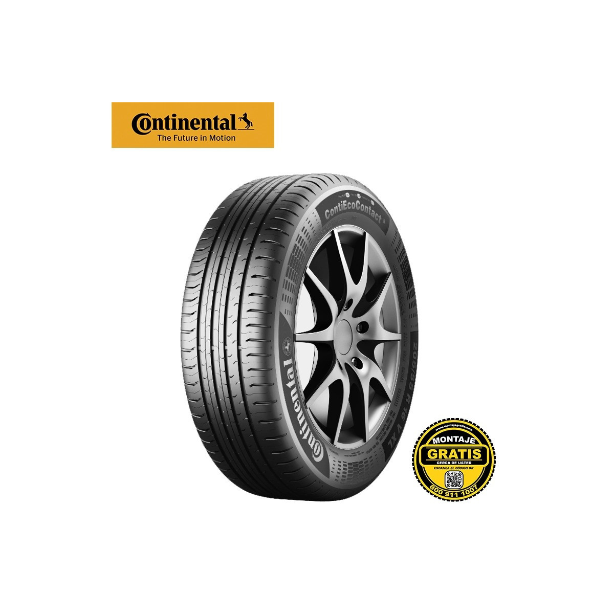 LLANTA CONTINENTAL 185/60R15 CONTI ECO CONTACT 5 84H